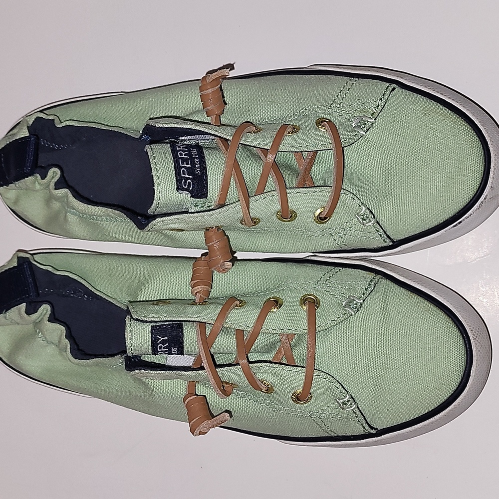 Sperry Green Canvas Sneakers